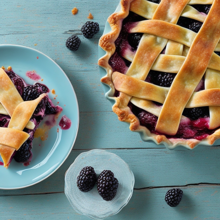 Blackberry and Apple Pie